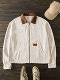 Men's Color Block Polyester Jacket
