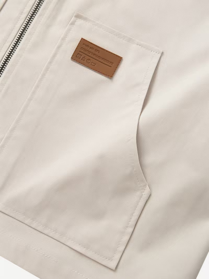 Men's Color Block Polyester Jacket