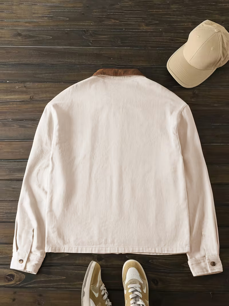 Men's Color Block Polyester Jacket